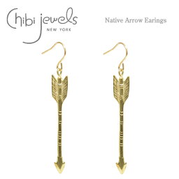 ≪chibi jewels≫ チビジュエルズネイティブ アロー モチーフ ピアス Native Arrow Earring (Gold) レディース ギフト ラッピング