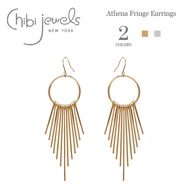 yCLASSY Oggi Gfځzyēׁzchibi jewels `rWGYS2F O tW tbN sAX Athena Fringe Earrings(Gold/Silver) fB[X Mtg bsO