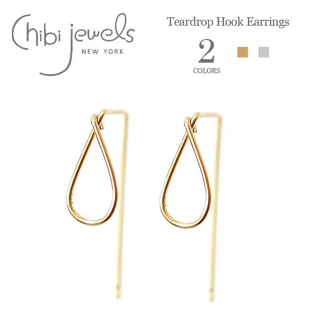 yēׁzchibi jewels `rWGY S2F eBAhbv C[tbNsAX Teardrop Hook Earrings (Gold/Silver) fB[X Mtg bsO