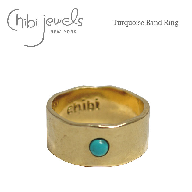 ں١ۢchibi jewels ӥ奨륺ŷХ    Turquoise Band Ring (Gol...