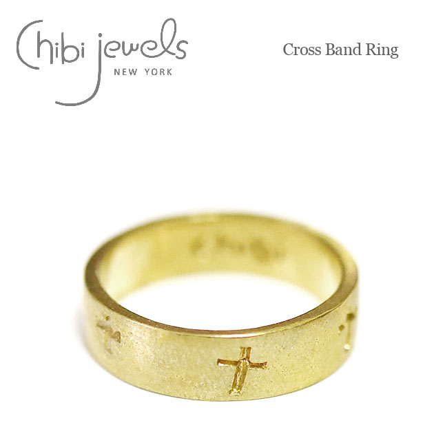 yēׁzchibi jewels `rWGY \ NX L O w Cross Band Ring (Gold) fB[X Mtg bsO