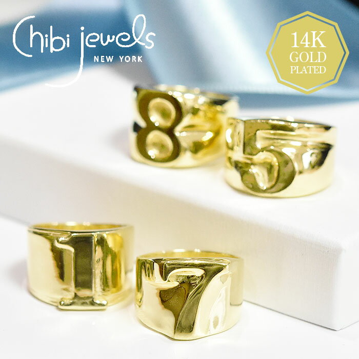 yҖ]̍ŐVzchibi jewels `rWGY io[ ԍ  S {[ L S[h O w 14dグ Number Ring (Gold) fB[X Mtg bsO