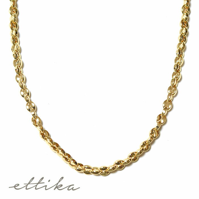 yҖ]̍ŐVzEttika GeBJ R[q[ fUC `F[ lbNX S[h 18dグ Necklace (Gold) fB[X Mtg bsO