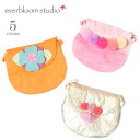 【楽天スーパーセール 70％OFF】≪everbloom studio≫ エバーブルーム スタジオ 全5色 子供 キッズ ポンポン チャーム ポシェット ポーチ お財布バッグ ベビー キッズ 女の子 おでかけ