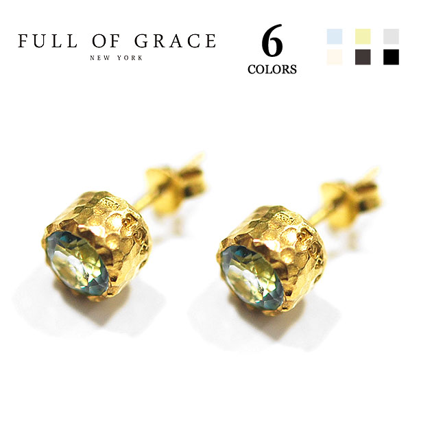 yVERY Oggi GfځzyēׁzFULL OF GRACE tIuOCXS7F VR X^bY sAX Gemstone Studs Earrings (Gold) fB[X Mtg bsO