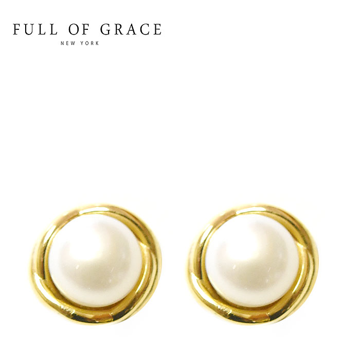 yҖ]̍ŐVzFULL OF GRACE tIuOCX ^ p[ X^bY sAX Braide Pearl Earrings (Gold) fB[X Mtg bsO