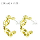 【待望の最新作】≪FULL OF GRACE≫ フルオブグレイス チェーン モチーフ ゴールド フープ ピアス (Gold) レディース ギフト ラッピング