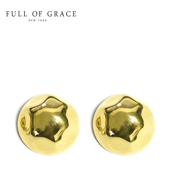 yēׁzFULL OF GRACE tIuOCX h[  n}[h X^bY sAX Dome Earrings (Gold) fB[X Mtg bsO