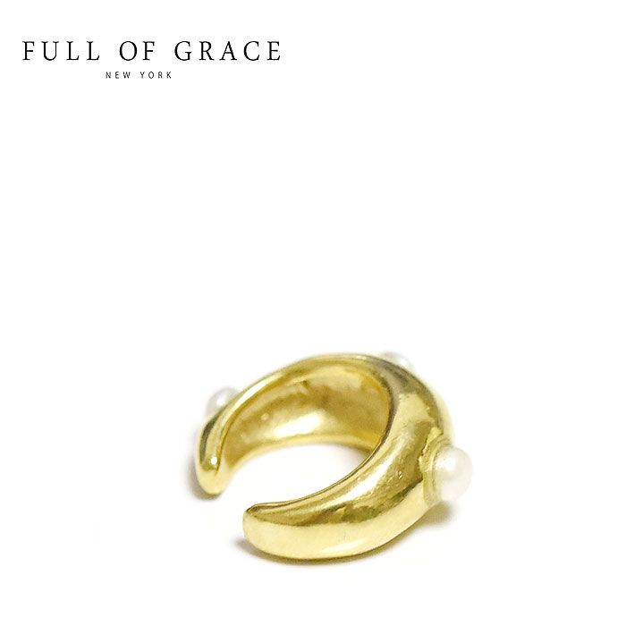 直径：約15mm (最大) Gold Plated 14金コーティング仕上げ／淡水パール 女性を華やかに演出するコレクションが、幅広い世代から支持されているニューヨーク発のブランド≪FULL OF GRACE≫のリングです。 日本では、UN...