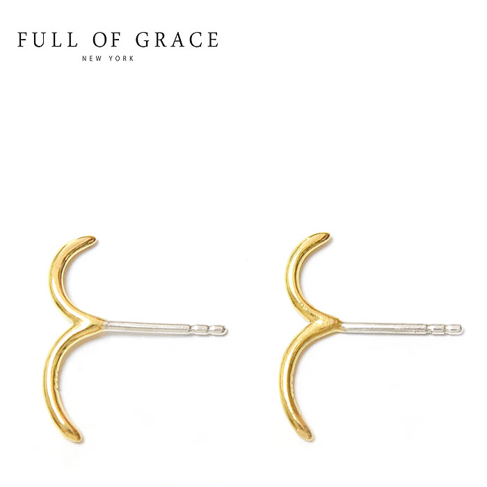 yҖ]̍ŐVzFULL OF GRACE tIuOCX Vv  J[u X^bY sAX Fountain Earrings (Gold) fB[X Mtg bsO