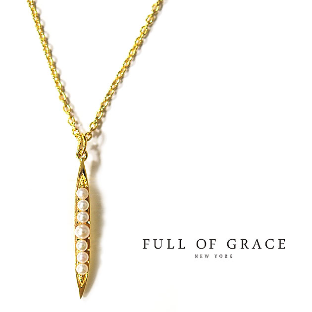 パール 【再入荷】【楽天スーパーセール 50％OFF】≪FULL OF GRACE≫ フルオブグレイス 真珠 パール モチーフ ネックレス Pearl Necklace (Gold) レディース ギフト ラッピング