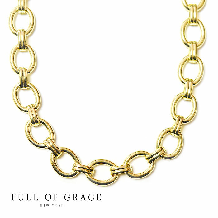 yLEE Oggi GfځzyēׁzFULL OF GRACE tIuOCX I[o ȉ~` {[ `F[ lbNX Vv Thickcircle W Chain Necklace (Gold) fB[X Mtg bsO