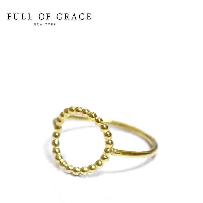 yēׁzFULL OF GRACE tIuOCXؚ S[h  r[Y T[N O Circle Ring (Gold) fB[X Mtg bsO