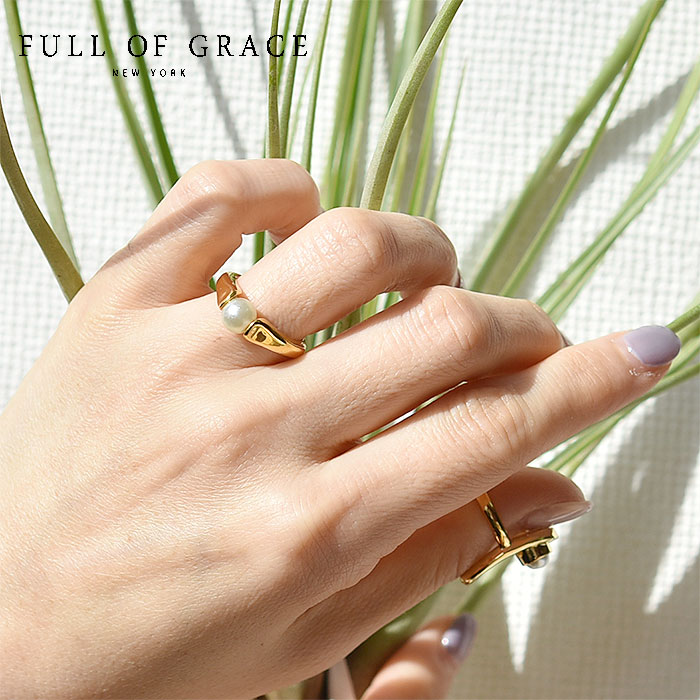 ں١ۢFULL OF GRACE ե륪֥쥤  ѡ Ҥγ  Pearl Ring (Gold) ǥ ...