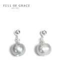 【待望の最新作】≪FULL OF GRACE≫ フルオブグレイス 真珠 シルバー パール 小粒 スモール バロックパール ポテト スタッズ ピアス SV925 Pearl Earrings (Silver) レディース ギフト ラッピング