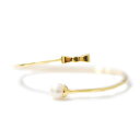 【再入荷】≪FULL OF GRACE≫ フルオブグレイス 真珠 パール リボン バングル バレエコア Ribbon Pearl Bangle (Gold) レディース ギフト ラッピング(4)