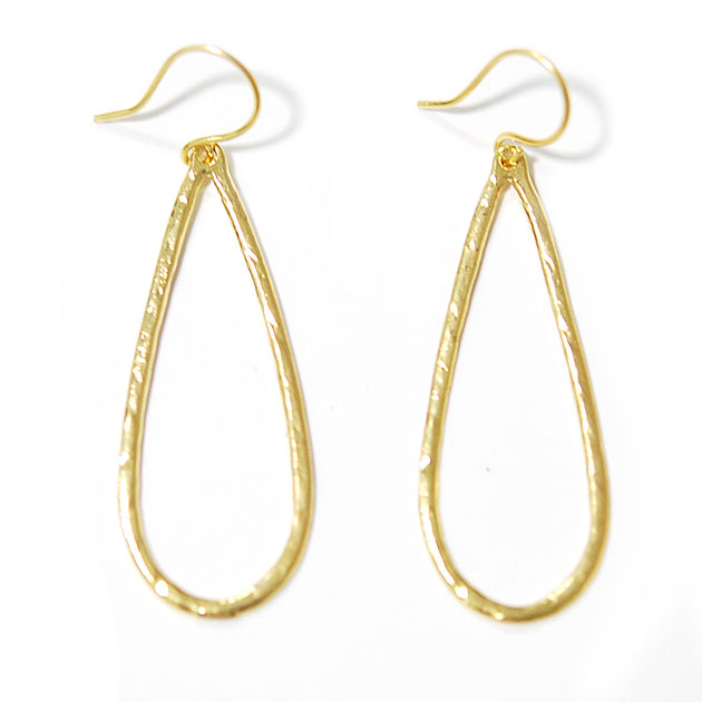 yēׁzFULL OF GRACE tIuOCXeBAhbv t[v sAX Teardrop Hoop Earrings (Medium/Gold) fB[X Mtg bsO