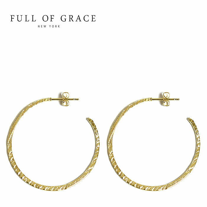 FULL OF GRACE tIuOCX [u ܂ ^ S[h t[v sAX  Aj} V}E} Hoop Earrings (Gold) fB[X Mtg bsO