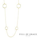 【3点以上で15%OFFクーポンあり】【Rakuten Fashion THE SALE 50%OFF】≪FULL OF GRACE≫ フルオブグレイスフラワー 花 モチーフ チャーム ロング ネックレス Circle Charm Long Necklace (Gold) レディース ギフト ラッピング