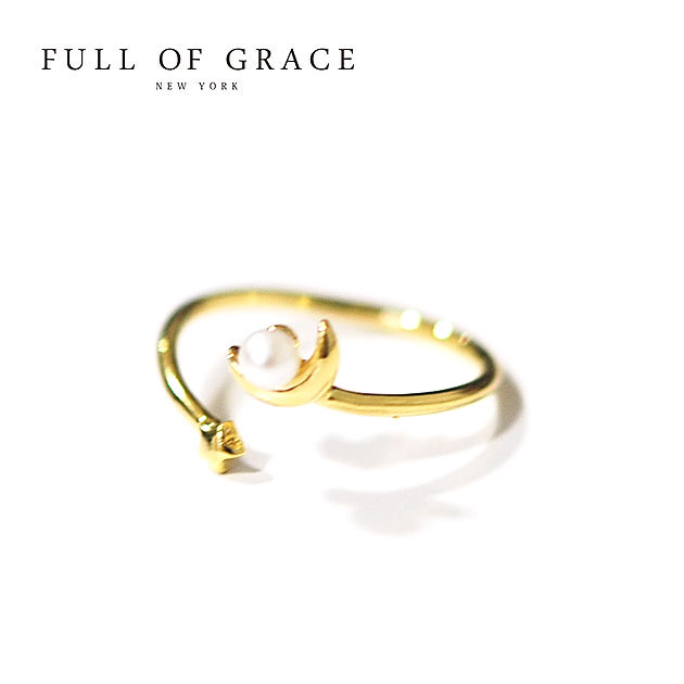 yēׁzFULL OF GRACE tIuOCX ^ p[  [  X^[ `[t C^ O tH[NO I[vO Pearl Hoop Ring (Gold) fB[X