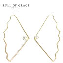 【3点以上で15%OFFクーポンあり】【Rakuten Fashion THE SALE 50%OFF】≪FULL OF GRACE≫ フルオブグレイス ひと粒 真珠 パール フープ ピアス Cockle Shell Pearl Earrings (Gold)レディース ギフト ラッピング