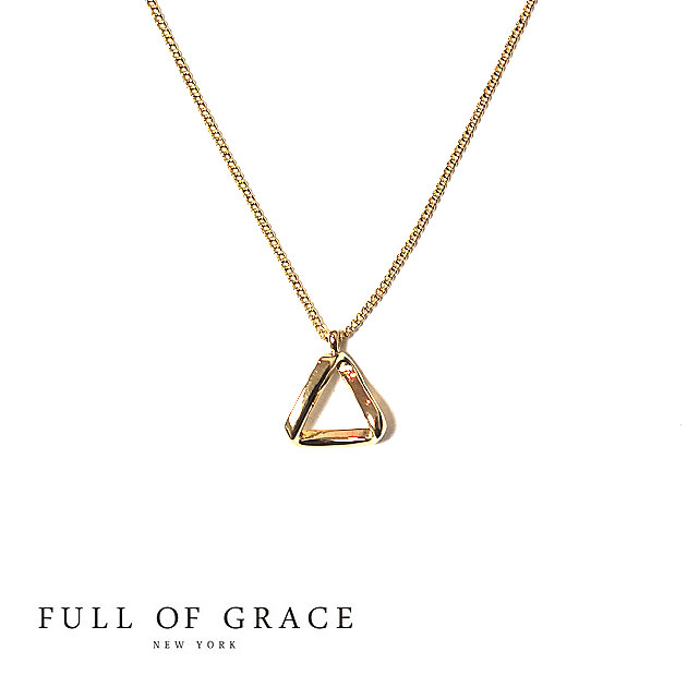 FULL OF GRACE tIuOCXOp gCAO@`[t@ S[h@lbNX Triangle Gold Necklace (Gold) fB[X Mtg bsO