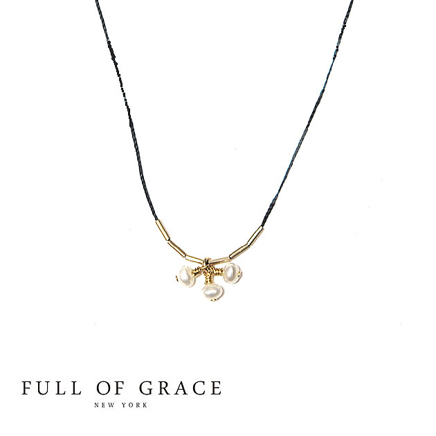 FULL OF GRACE tIuOCX S3F _RNV ^p[ R[hlbNX PEARL CHERRY Code Necklace (Gold) fB[X