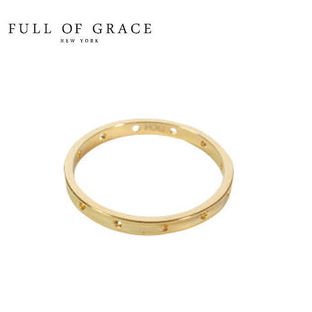 楽天ZUTTOHOLIC【楽天スーパーセール 50％OFF】≪FULL OF GRACE≫ フルオブグレイス モダンコレクション シンプル ドット リング Modern collection Simple Dots Ring （Gold）レディース ギフト ラッピング