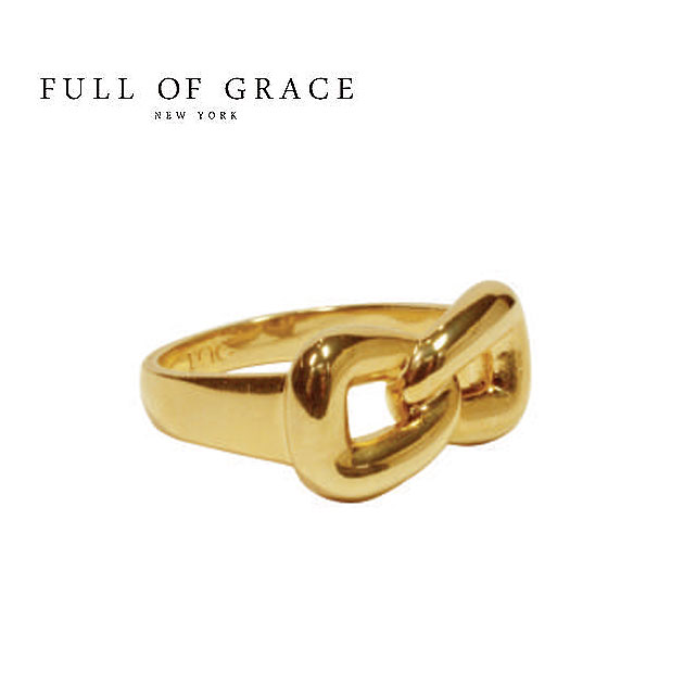 FULL OF GRACE tIuOCX _RNV {`[t O Modern collection Ribbon Ring (Gold) fB[X Mtg bsO