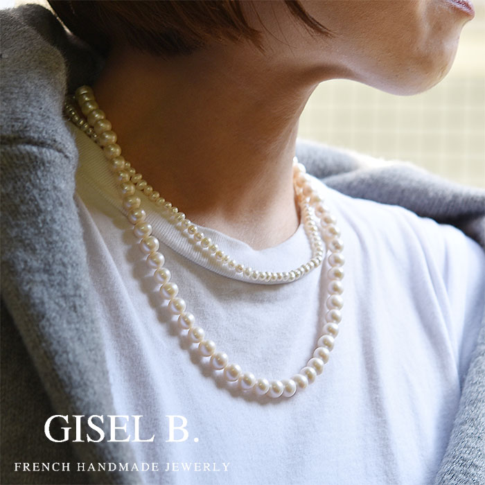 【飯豊まりえさん着用】【CLASSY Oggi 雑誌掲載】【再入荷】≪GISEL B.≫ ジゼルベー 真珠 パール 8mm ネックレス Tour Pearl Necklace Gold レディース ギフト ラッピング