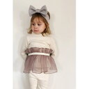 【6歳】≪Petite Hailey≫ プチ ヘイリー チュチュ付き 長袖 裏ボア タートルネック トップス アイボリー Noba Tutu Tops 子供 女の子 キッズ プレゼント ギフト ラッピング 2