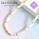 【3点以上で15%OFFクーポンあり】【Rakuten Fashion THE SALE 30%OFF】≪HULTQUIST copenhagen≫ フルトクイスト コペンハーゲン 真珠 パール 貝 シェル ホワイト ビーズ ゴールド ネックレス Vermal バーメイル 18金仕上げ