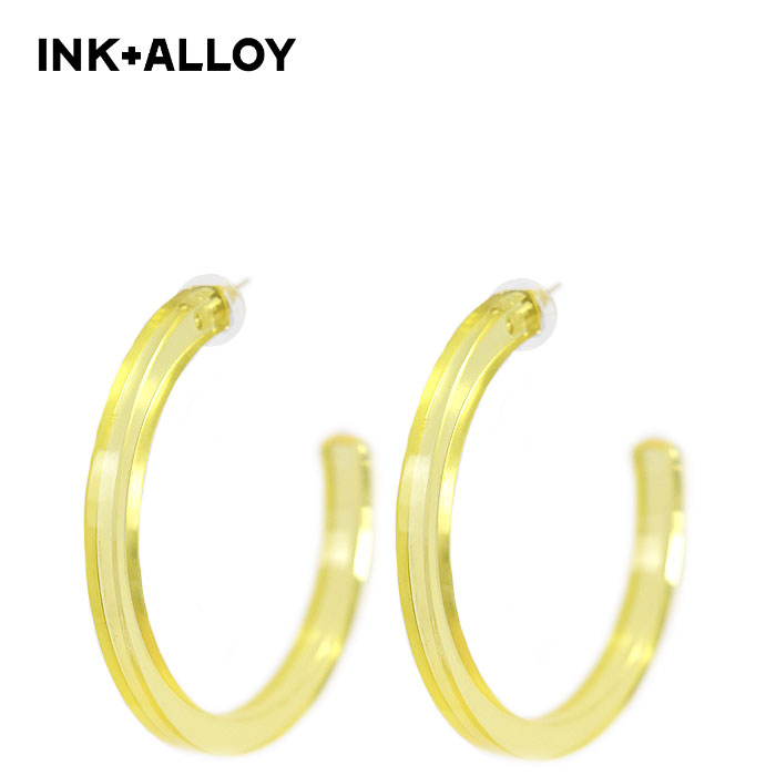 ySTORY GfځzINK+ALLOY CN{AC  CG[ W t[v sAX Clear Resin Hoop (Yellow) fB[X Mtg bsO