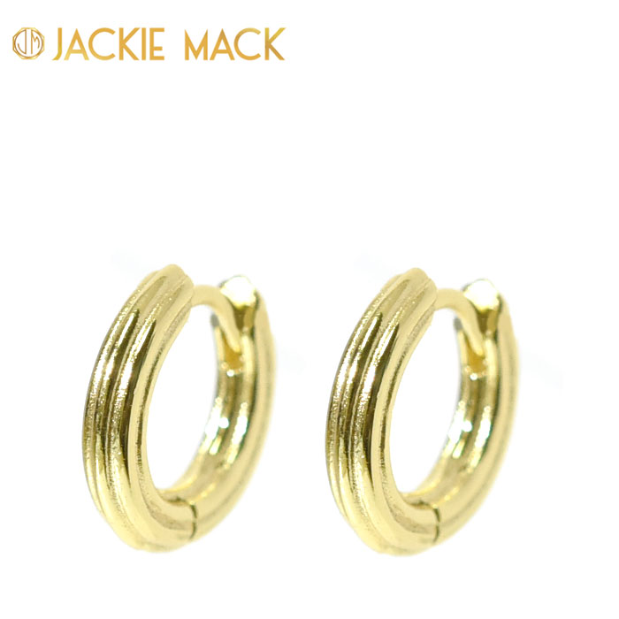 Jackie Mack WbL[ }bN C ܂ L Ch Ԃ  14mm t[v sAX S[h 18R[eBOdグ Spring Huggie Earrings (Gold) fB[X Mtg bsO