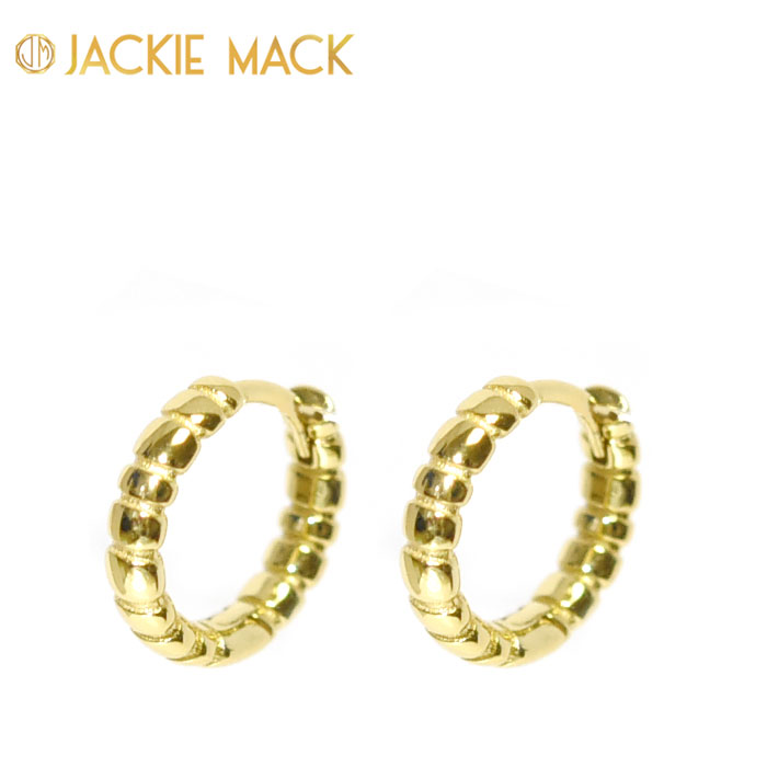 yҖ]̍ŐVzJackie Mack WbL[ }bN Ԃ  t[v sAX L S[h 18R[eBOdグ Apollo Huggies Earrings (Gold) fB[X Mtg bsO