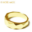 【待望の最新作】≪Jackie Mack≫ ジャッキー マック ボリューム 幅広 多面 デザイン リング 指輪 ゴールド Lunar Ring (Gold) レディース ギフト ラッピング