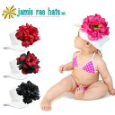 【楽天スーパーセール 50％OFF】≪Jamie Rae Hats≫ ジェイミー レイ ハッツ UVカット加工 花 フラワー 子供 帽子 ハット ホワイト 白 (WHITE SUN HAT) 3ヶ月 6ヶ月 1歳 1歳6ヶ月 2歳