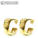 【待望の最新作】≪JOANNA LAURA CONSTANTINE≫ ジョアンナ ローラ コンスタンティン ボリューム 幅広 フープ ピアス ウェーブ ゴールド (Gold) レディース ギフト ラッピング