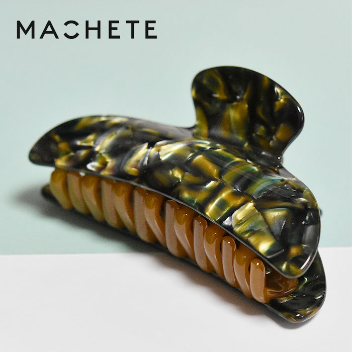 Rakuten - 【待望の最新作】≪MACHETE≫ マシェット グリーン 緑 ブラウン 茶色 ニュアンスカラー ヘアクリップ バナナクリップ バンス クリップ 髪留め まとめ髪 ヘアアクセサリー Midi Heirloom Claw (Green Tortoise) レディース ギフト