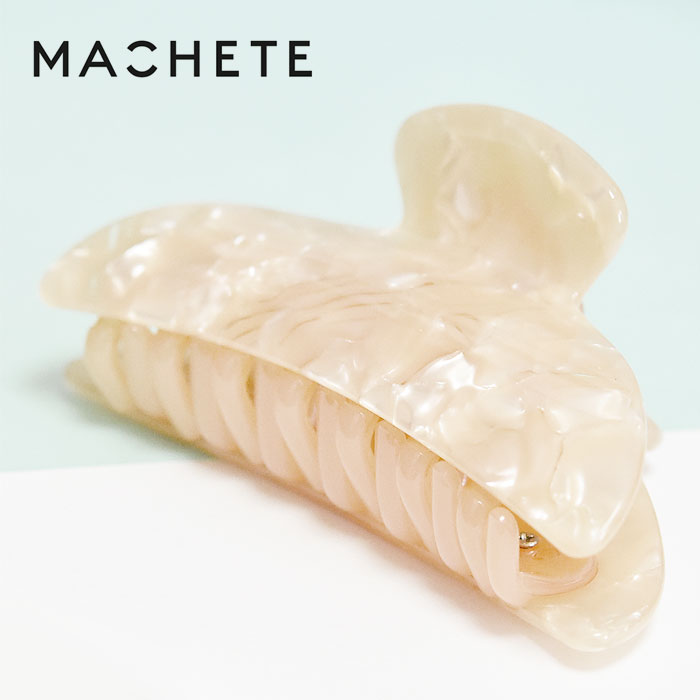 【待望の最新作】≪MACHETE≫ マシェット ベージュ ピンク シェル 貝がら へアクリップ バナナクリップ バンス クリップ 髪留め まとめ髪 ヘアアクセサ...
