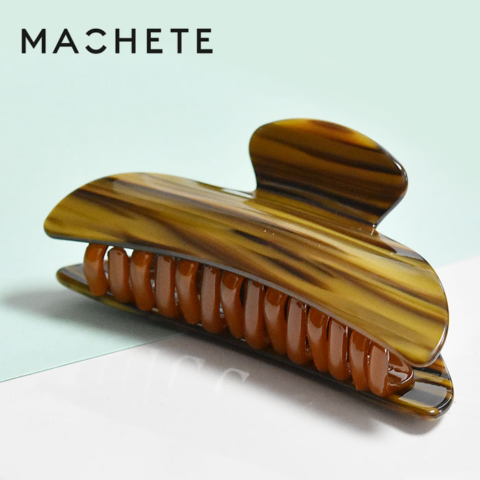 【再入荷】≪MACHETE≫ マシェット ブラウン タイガーアイ ヘアクリップ バナナクリップ バンス クリップ 髪留め まとめ髪 ヘアアクセサリー Midi ...