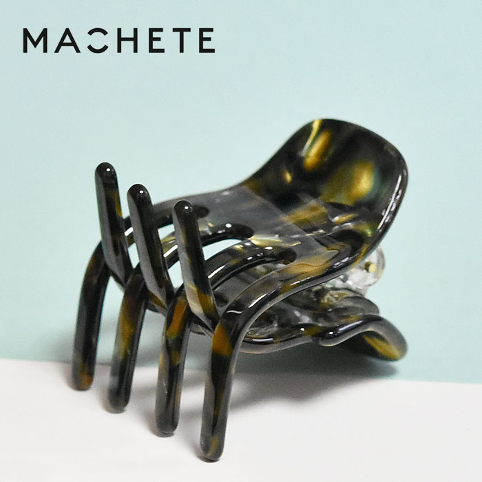 【待望の最新作】≪MACHETE≫ マシェット ダーク グリーン べっ甲 マーブル ヘアクリップ バンス クリップ 髪留め まとめ髪 ヘアアクセサリー Mini Claw (Green Tortoise) レディース ギフト ラッピング