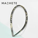 【待望の最新作】≪MACHETE≫ マシェット ブラック 総柄 細め 華奢 カチューシャ ヘアバンド ヘッドバンド Thin Headband (Midnigh...