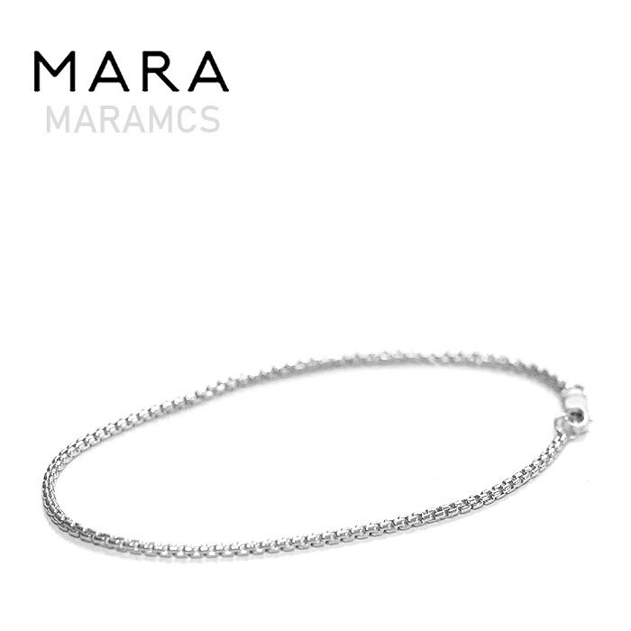≪MARAMCS≫ マラムクスボックス チェーン シルバー ブレスレット SV925 Box Chain Bracelet (Silver)レディース ギフト ラッピング