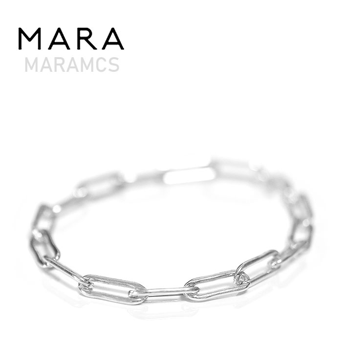 yēׁzMARAMCS }NX ` ȉ~ [W  N^O `F[ Vo[ uXbg |[`t SV925 Rectangle Link Chain Bracelet (Silver) fB[X