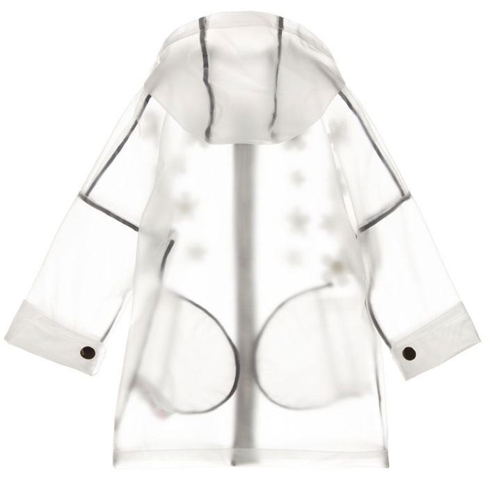 【4歳/5歳】≪Little Marc Jacobs≫ リトル マーク ジェイコブス 花 モチーフ レインコート クリア カッパ 雨合羽 雨の日 防水 TRANSPARENT RAIN COAT 子供 女の子