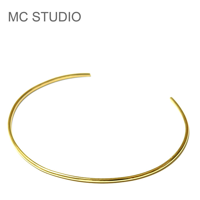 チョーカー 【待望の最新作】≪MC STUDIO≫ エムシースタジオ シンプル ライン ゴールド チョーカー ネックレス Choker (Gold) レディース ギフト ラッピング