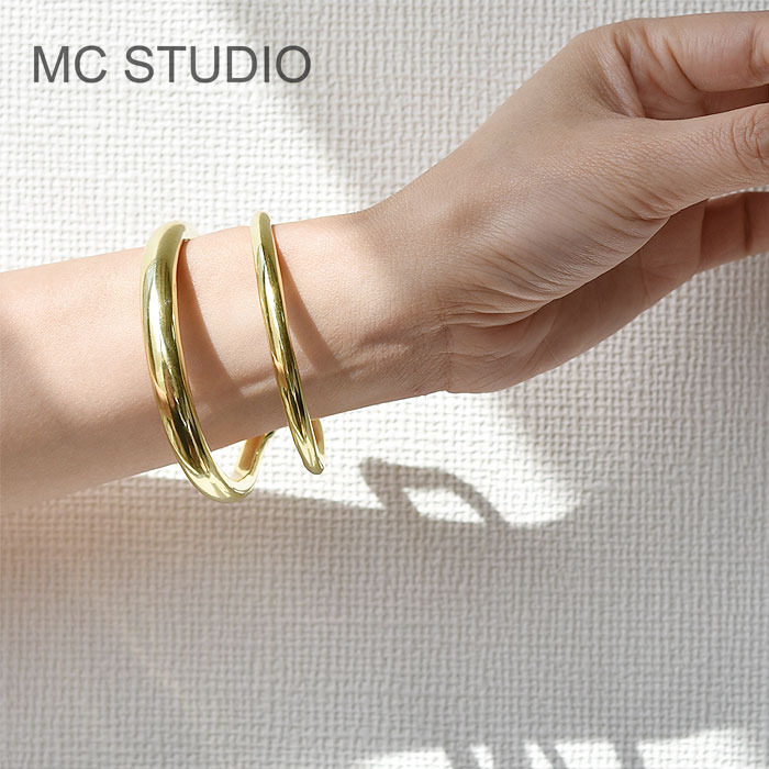 y ߂邳񒅗pzySTORY CLASSY Oggi GfځzyēׁzMC STUDIO GV[X^WI Ղ EF[u Vv Jt oO S[h Cuff (Gold) fB[X Mtg bsO