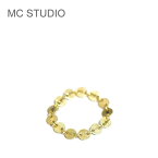 ≪MC STUDIO≫ エムシースタジオディスク チェーン ゴールド リング Disk Chain Ring (Gold) レディース ギフト ラッピング