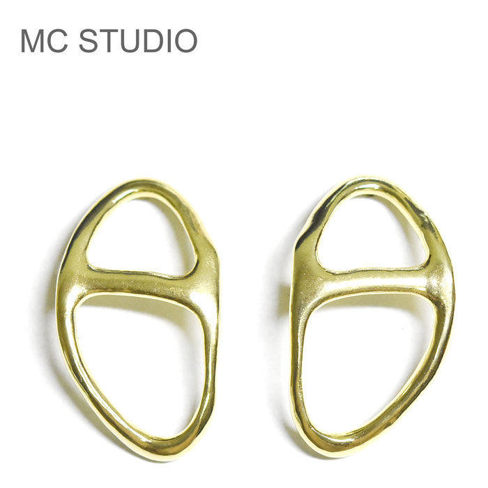 yJ񒅗pzyOggi VERY GfځzyēׁzMC STUDIO GV[X^WI I[o ȉ~ X^bY sAX S[h Oval Earrings (Gold) fB[X Mtg bsO